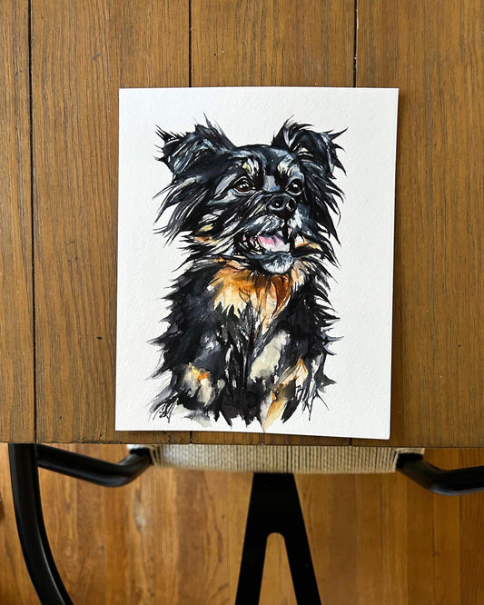 Original Watercolor Pet Portrait