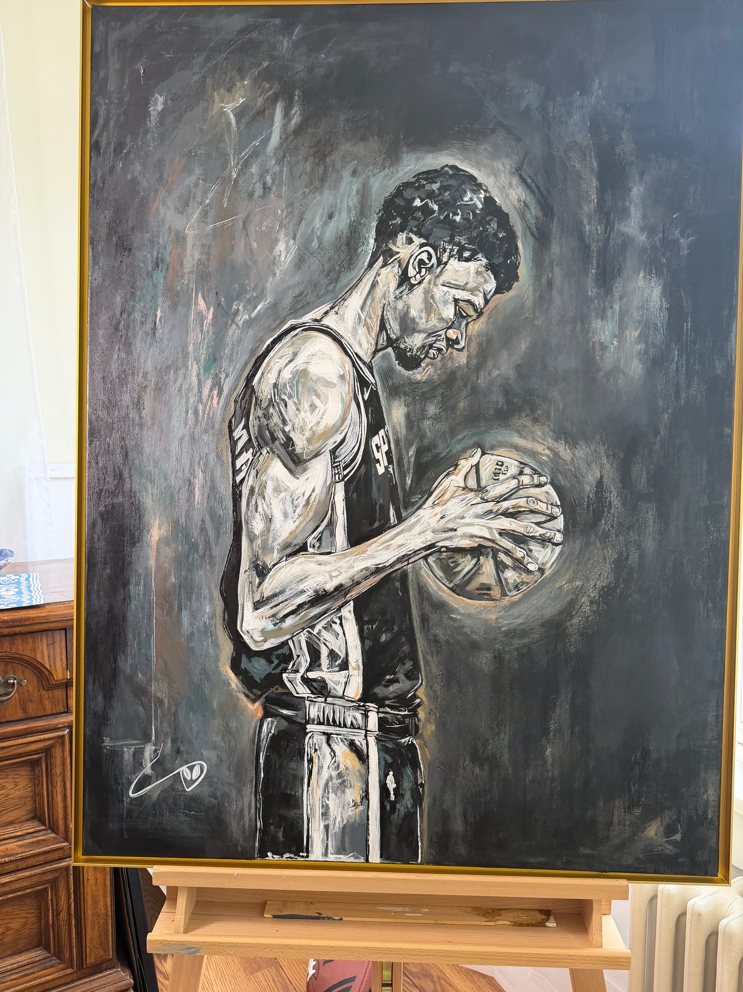 WEMBY 30" x 40" Original Framed Acrylic Painting