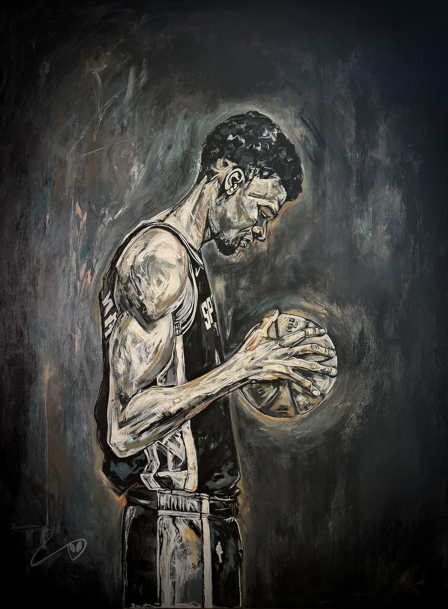 WEMBY 30" x 40" Original Framed Acrylic Painting