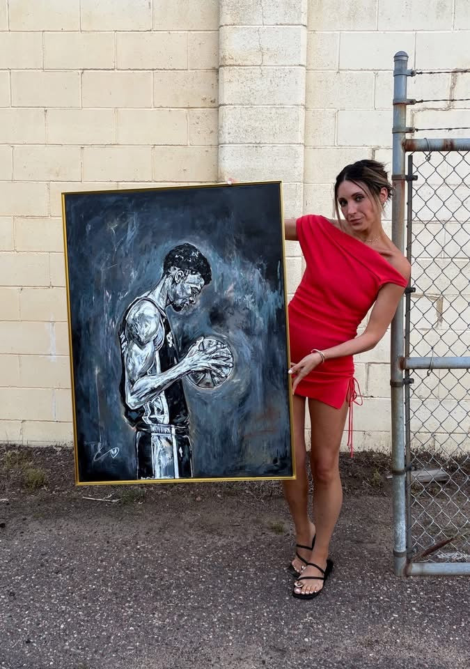 WEMBY 30" x 40" Original Framed Acrylic Painting
