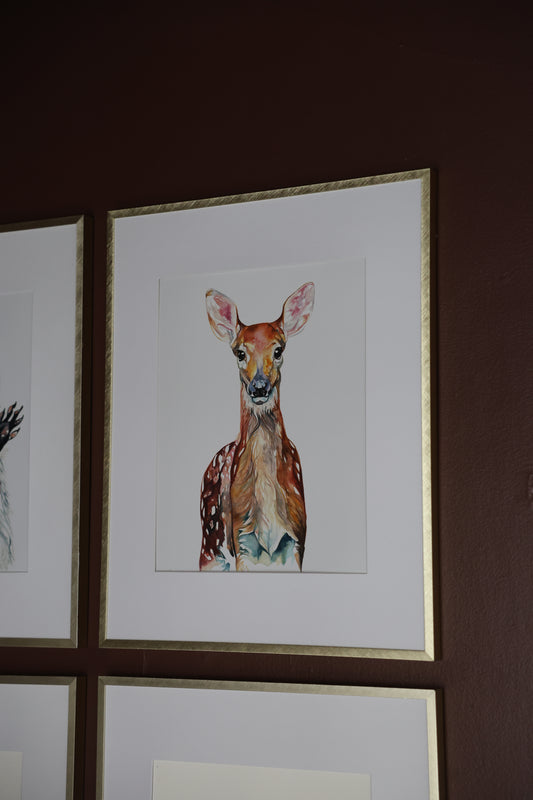Watercolor Deer Print