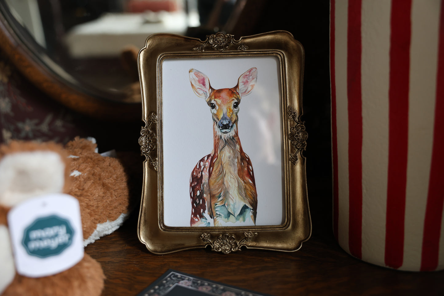 Watercolor Deer Print